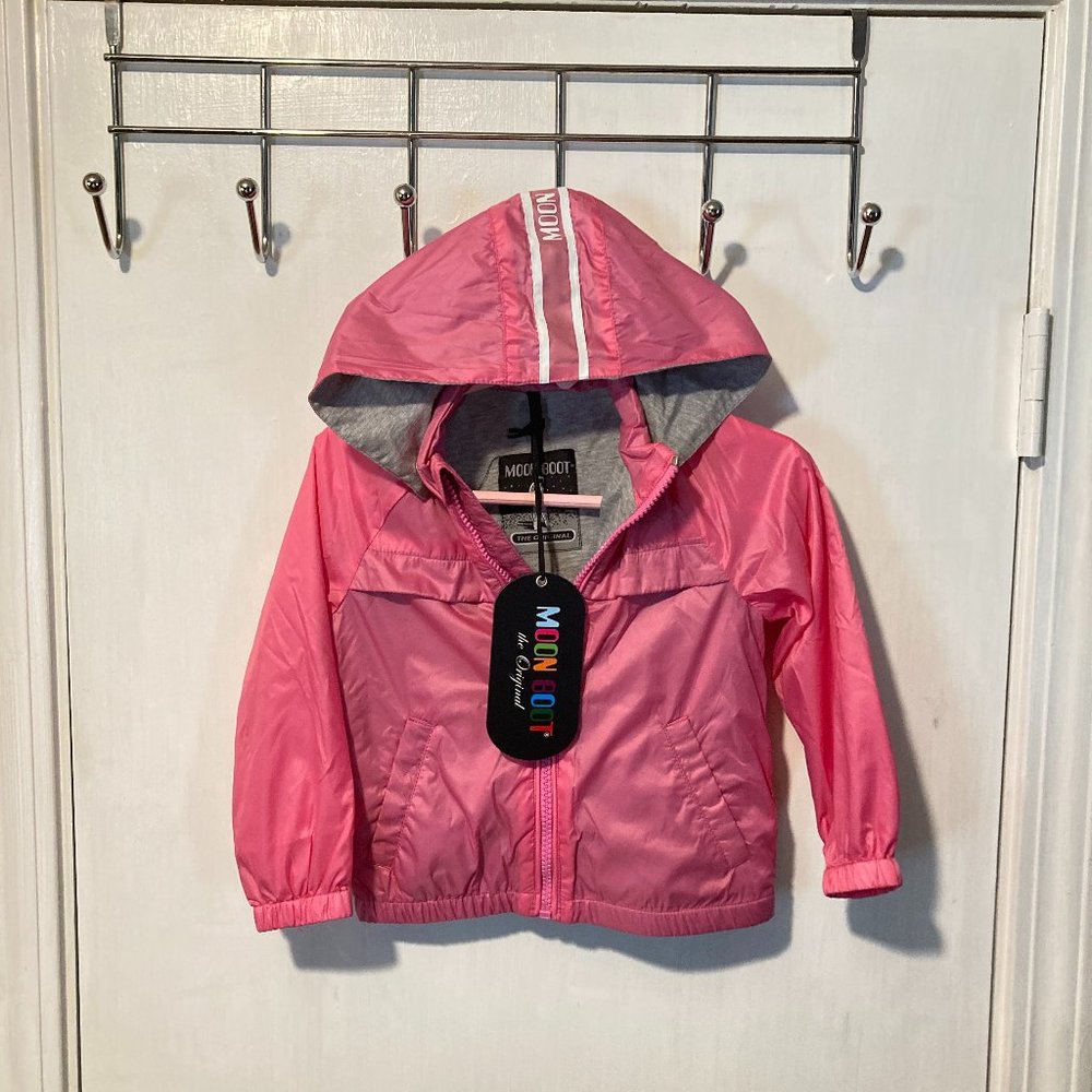 Moon Boot baby girls 9 / 12 month hooded lined full zip water resistant jacket